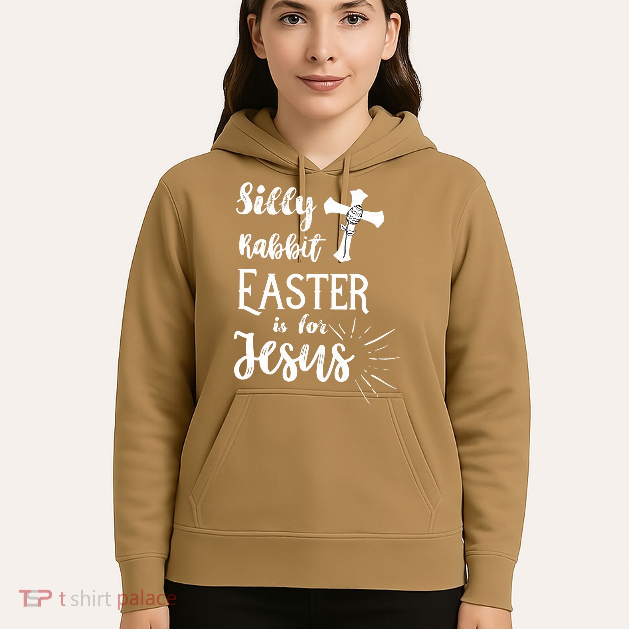 Silly Rabbit Easter Is For Jesus Christian Hoodie