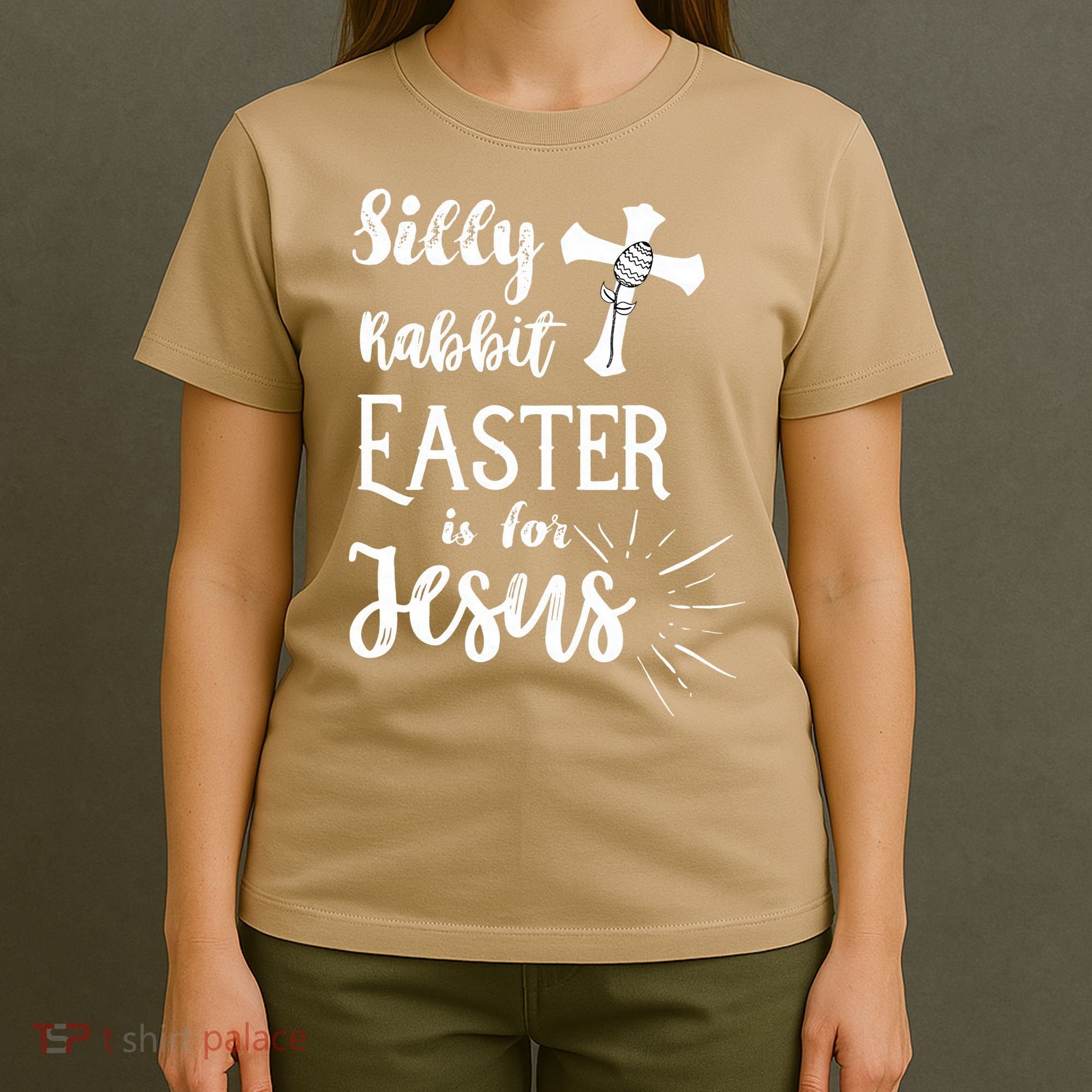 Silly Rabbit Easter Is For Jesus Christian T-Shirt