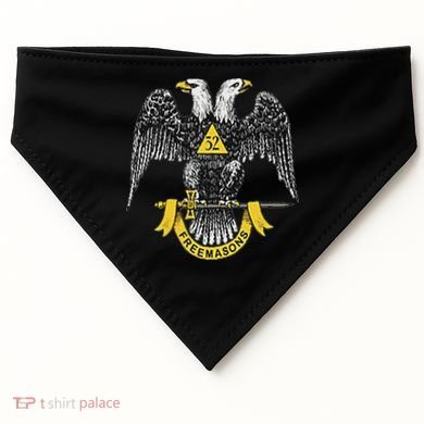 Scottish Rite Eagle 32nd Degree Freemason Gifts For USA-Made Doggie Bandana