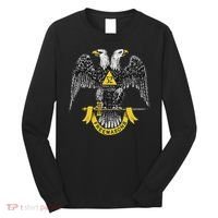 Scottish Rite Eagle 32nd Degree Freemason Gifts For Long Sleeve Shirt thumb 0