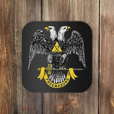 Scottish Rite Eagle 32nd Degree Freemason Gifts For Coaster