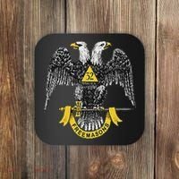 Scottish Rite Eagle 32nd Degree Freemason Gifts For Coaster thumb 0