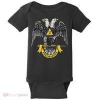 Scottish Rite Eagle 32nd Degree Freemason Gifts For Baby Bodysuit thumb 0