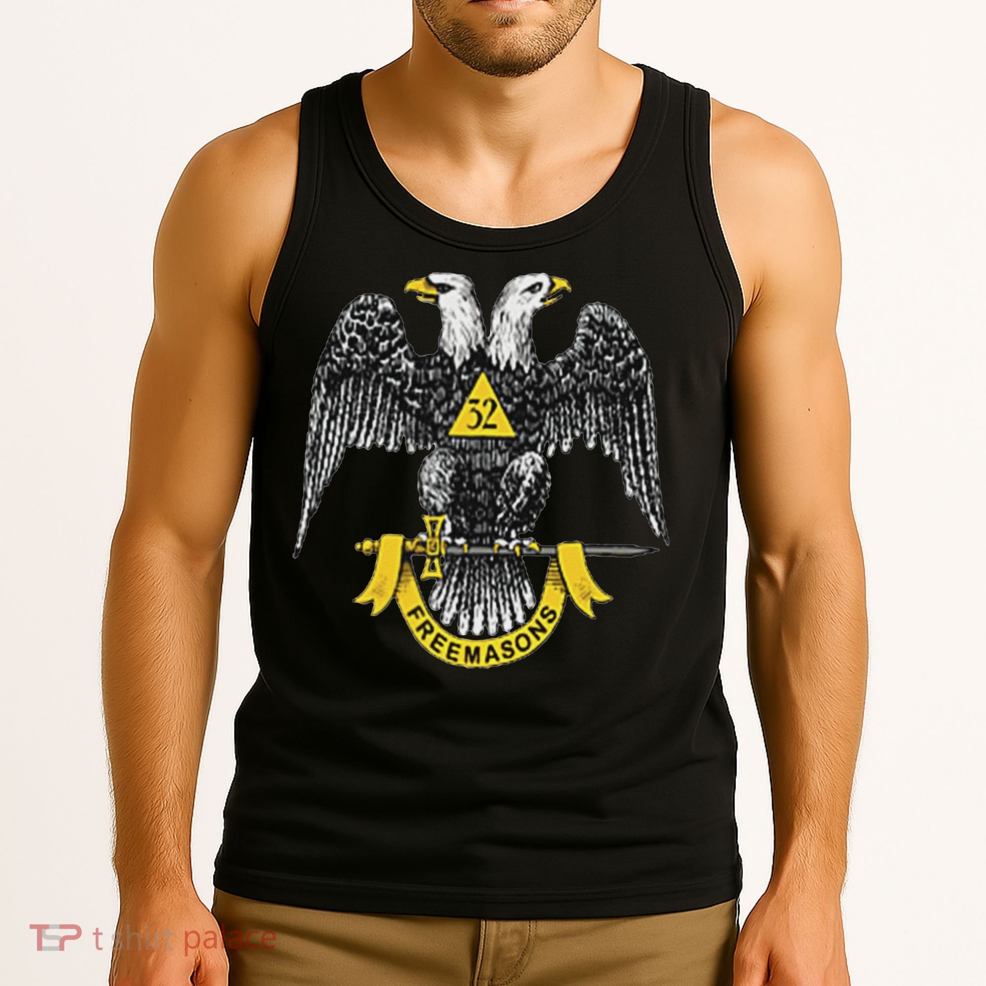 Scottish Rite Eagle 32nd Degree Freemason Gifts For Tank Top