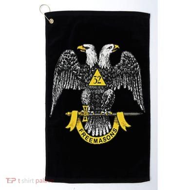 Scottish Rite Eagle 32nd Degree Freemason Gifts For Golf Towel