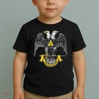 Scottish Rite Eagle 32nd Degree Freemason Gifts For Toddler T-Shirt thumb 2
