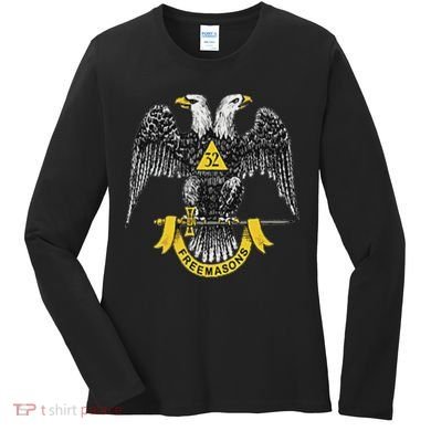 Scottish Rite Eagle 32nd Degree Freemason Gifts For Women's Long Sleeve Shirt