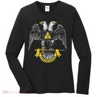 Scottish Rite Eagle 32nd Degree Freemason Gifts For Women's Long Sleeve Shirt thumb 0