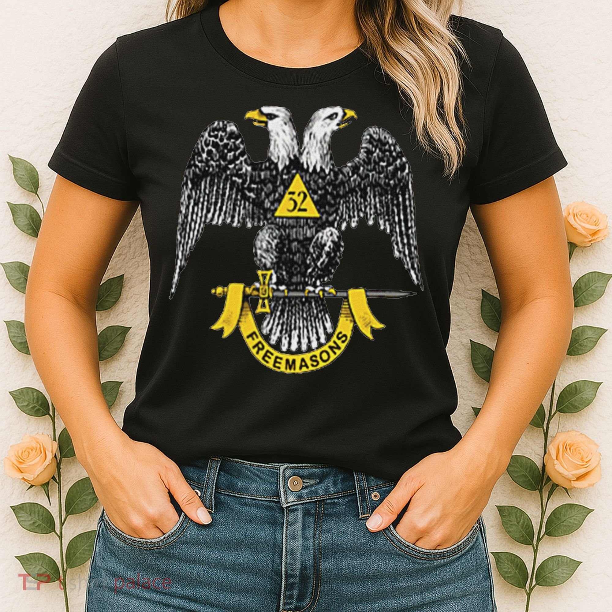 Scottish Rite Eagle 32nd Degree Freemason Gifts For Women's T-Shirt