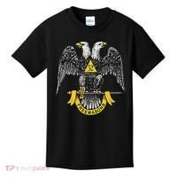 Scottish Rite Eagle 32nd Degree Freemason Gifts For Kids T-Shirt thumb 0