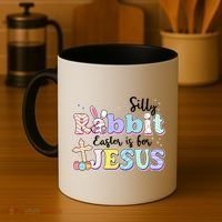 Silly Rabbit Easter Is For Jesus Coffee Mug thumb 4
