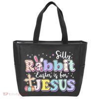 Silly Rabbit Easter Is For Jesus Tote Bag thumb 0