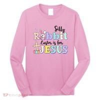 Silly Rabbit Easter Is For Jesus Long Sleeve Shirt thumb 0