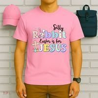 Silly Rabbit Easter Is For Jesus T-Shirt thumb 6