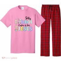 Silly Rabbit Easter Is For Jesus Pajama Set thumb 0