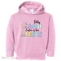 Silly Rabbit Easter Is For Jesus Toddler Hoodie thumb 0