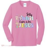 Silly Rabbit Easter Is For Jesus Kids Long Sleeve Shirt thumb 0