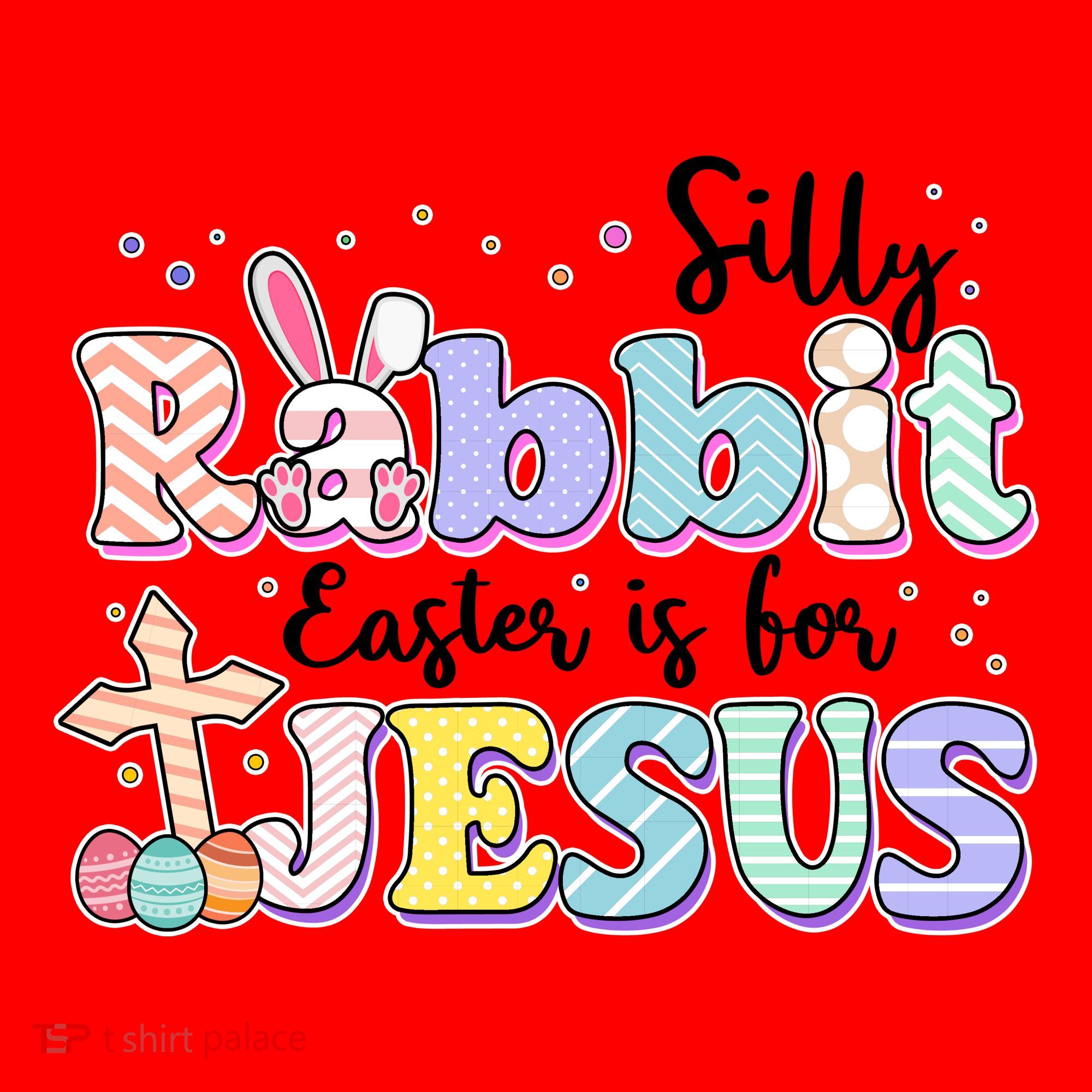 Silly Rabbit Easter Is For Jesus Santa Hat