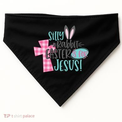 Silly Rabbit Easter Is For Jesus Women Easter USA-Made Doggie Bandana