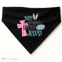 Silly Rabbit Easter Is For Jesus Women Easter USA-Made Doggie Bandana thumb 0