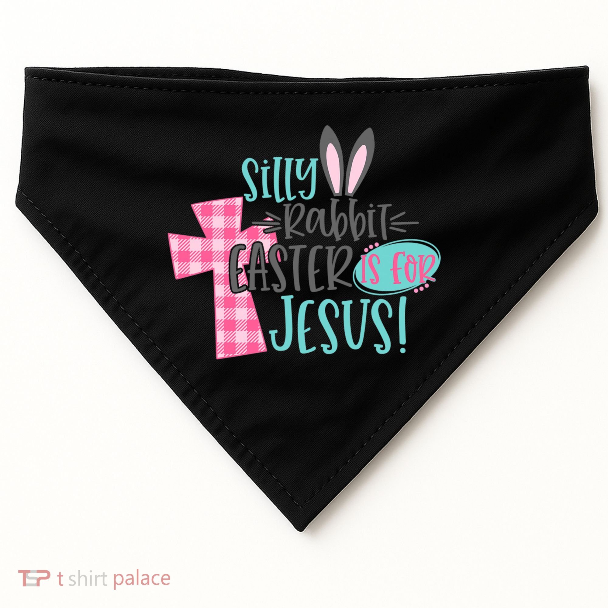 Silly Rabbit Easter Is For Jesus Women Easter USA-Made Doggie Bandana