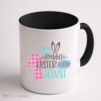 Silly Rabbit Easter Is For Jesus Women Easter Coffee Mug thumb 1