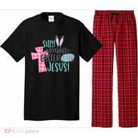 Silly Rabbit Easter Is For Jesus Women Easter Pajama Set thumb 0