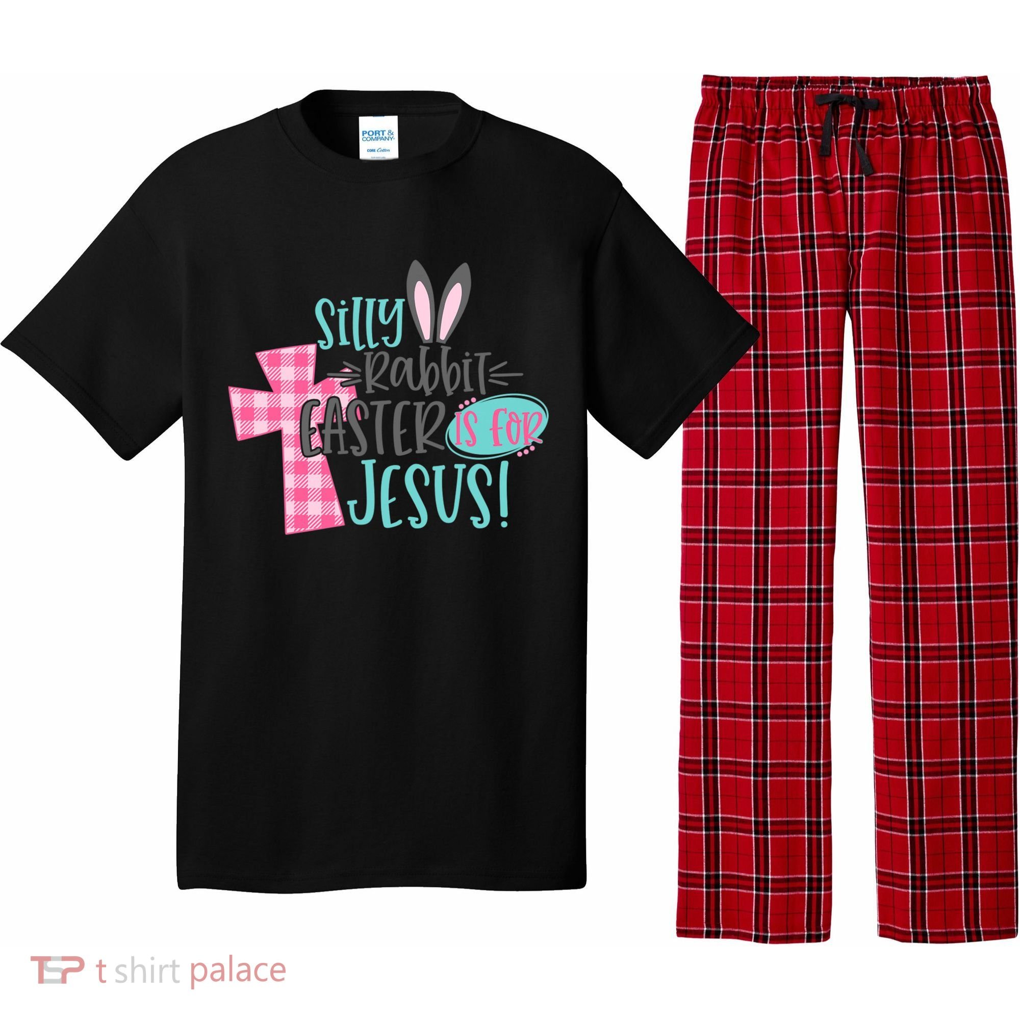 Silly Rabbit Easter Is For Jesus Women Easter Pajama Set