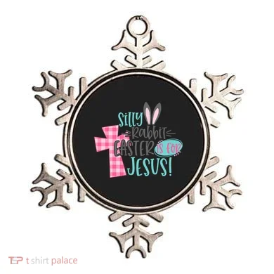 Silly Rabbit Easter Is For Jesus Women Easter Ornament