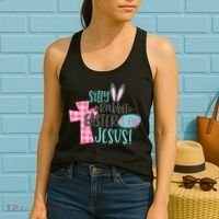 Silly Rabbit Easter Is For Jesus Women Easter Women's Tank Top thumb 2