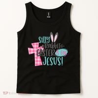 Silly Rabbit Easter Is For Jesus Women Easter Tank Top thumb 2