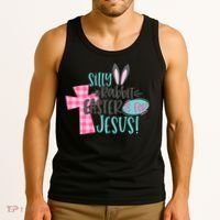 Silly Rabbit Easter Is For Jesus Women Easter Tank Top thumb 3