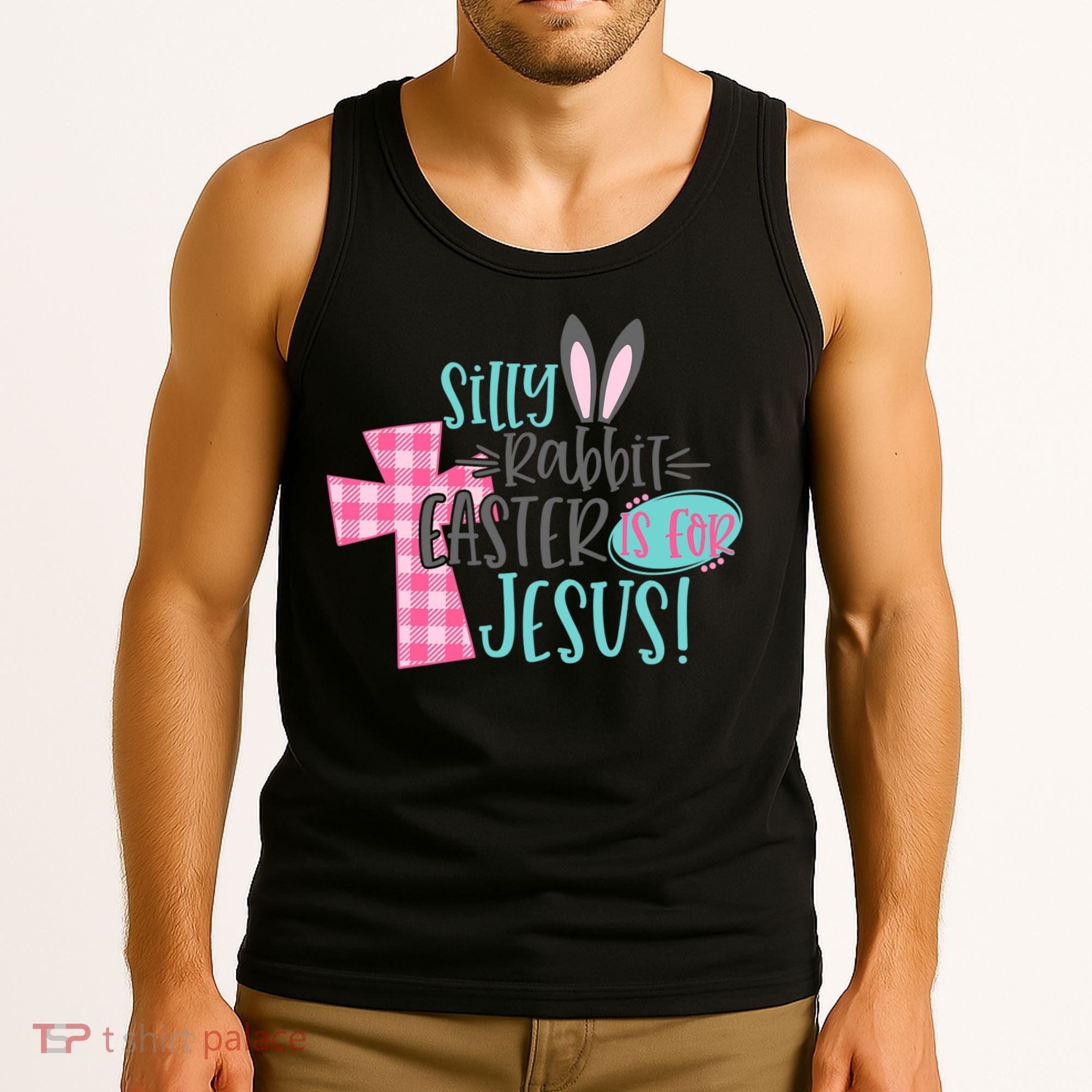 Silly Rabbit Easter Is For Jesus Women Easter Tank Top