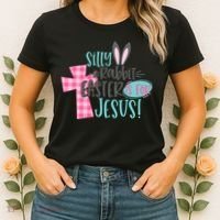 Silly Rabbit Easter Is For Jesus Women Easter Women's T-Shirt thumb 2