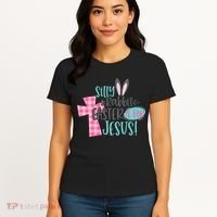Silly Rabbit Easter Is For Jesus Women Easter Women's T-Shirt thumb 4