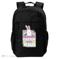Silly Rabbit Easter Is For Jesus Funny Eggs Backpack thumb 0