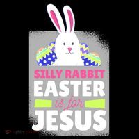 Silly Rabbit Easter Is For Jesus Funny Eggs Backpack thumb 2