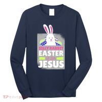 Silly Rabbit Easter Is For Jesus Funny Eggs Long Sleeve Shirt thumb 0