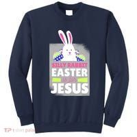Silly Rabbit Easter Is For Jesus Funny Eggs Sweatshirt thumb 0
