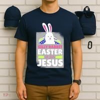 Silly Rabbit Easter Is For Jesus Funny Eggs T-Shirt thumb 6