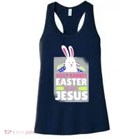 Silly Rabbit Easter Is For Jesus Funny Eggs Women's Tank Top thumb 0