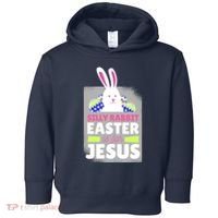 Silly Rabbit Easter Is For Jesus Funny Eggs Toddler Hoodie thumb 0