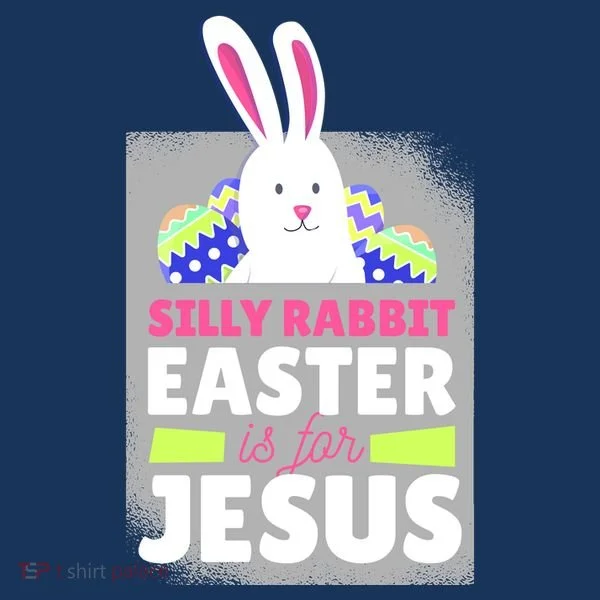 Silly Rabbit Easter Is For Jesus Funny Eggs Women's Long Sleeve Shirt