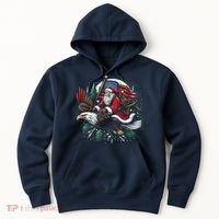 Santa Riding Eagle Usa Flag Christmas Hoodie thumb 0