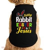 Silly Rabbit Easter Is For Jesus Funny Easter Doggie Tank thumb 0
