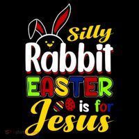 Silly Rabbit Easter Is For Jesus Funny Easter Bucket Hat thumb 4