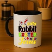 Silly Rabbit Easter Is For Jesus Funny Easter Coffee Mug thumb 4