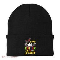 Silly Rabbit Easter Is For Jesus Funny Easter Beanie thumb 0