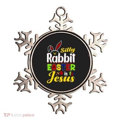 Silly Rabbit Easter Is For Jesus Funny Easter Ornament