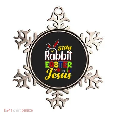 Silly Rabbit Easter Is For Jesus Funny Easter Ornament